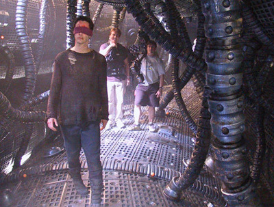Neo goes ahead to check for landmines... BLINDFOLDED. (Contrib: LucaM)