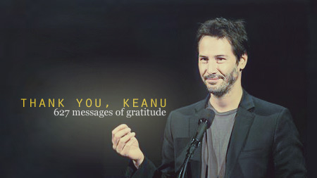thank you, keanu