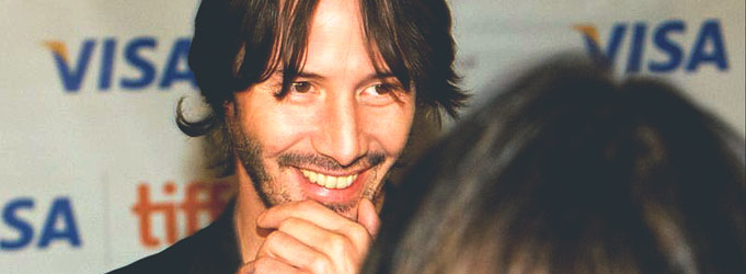 "Oh yes, VISA gave me a sandwich to stand here." keanu tiff